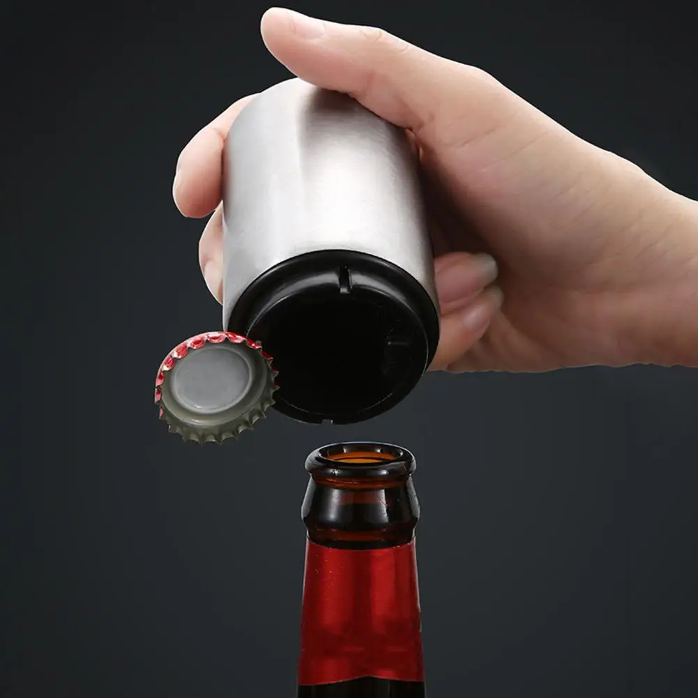 Easy to Clean Bottle Opener Automatic Bottle Opener Automatic Stainless Steel Beer Heavy Duty Press Type for Juice
