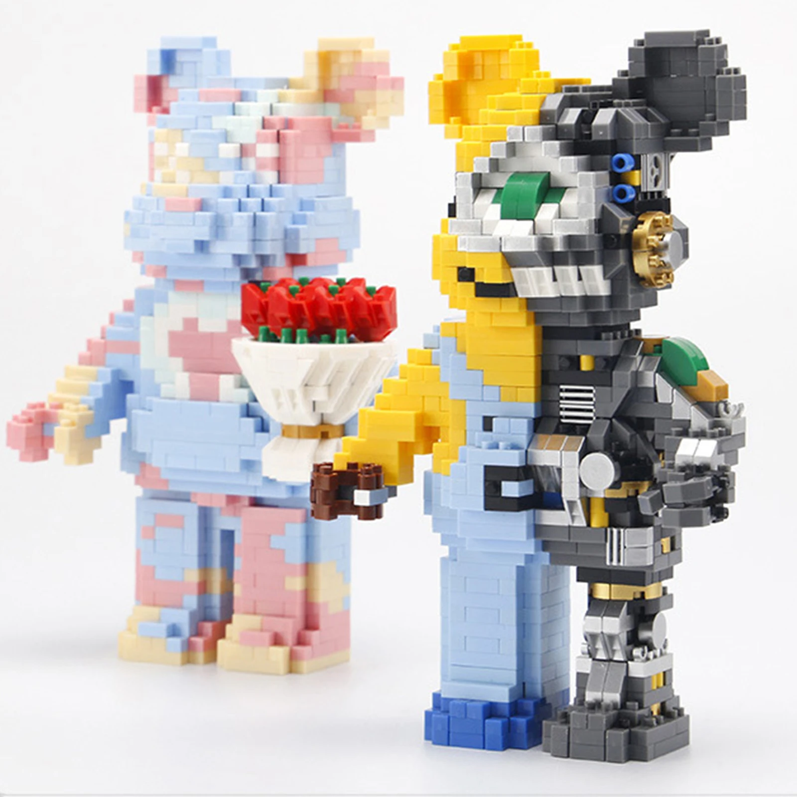 

1020 шт., Детский конструктор «Медведь»