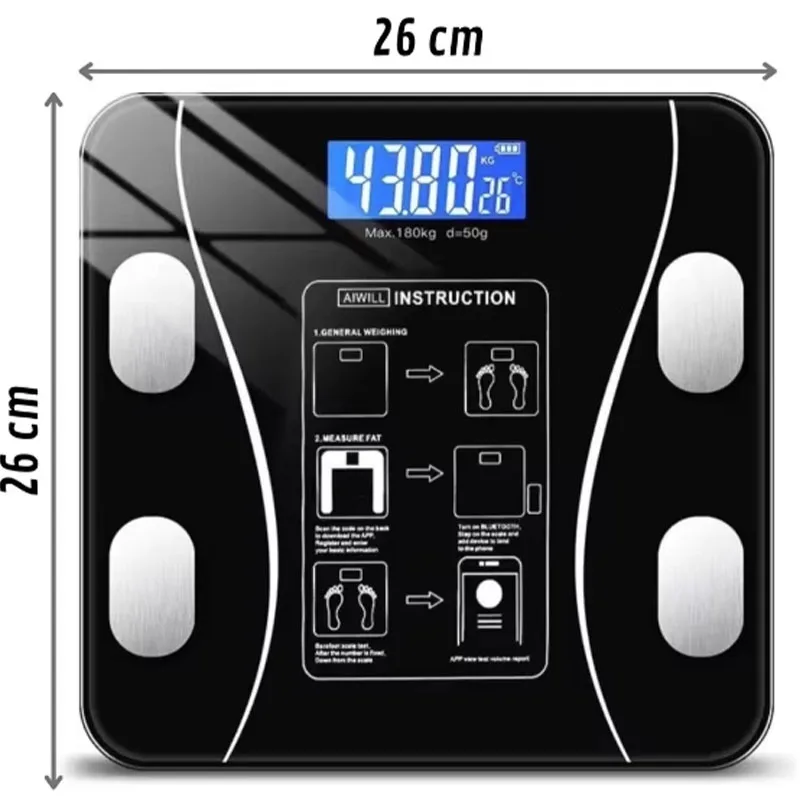 Pink/black/white body weight table weight scale Smart human volume professional weight, simple, healthy weight 4
