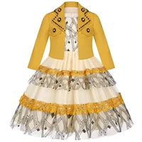 Robe d'été pour filles de 5 à 14 ans, tenue de princesse sans manches + veste à manches longues, 2 pièces, robe de spectacle de Piano, vêtements pour enfants et adolescents 3