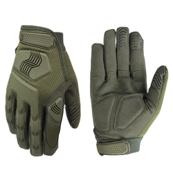 Tactical Gloves Men's Army Protection Shell Full Finger Sports Gloves Outdoor Anti Skid Wear Resistant Riding Motorcycle Gloves
