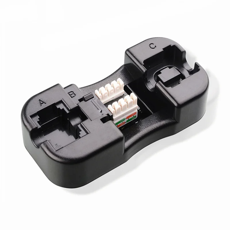 Universal RJ45 Cat6/Cat5E/Rj11/12 Keystone Jack Network Module Holder ethernet crimping tool network crimper cable stripping tool punch down tool network tool kit network tool set wire cutters Punch Down Stand Lan Wiring Crimper Crimping Stripper Tool