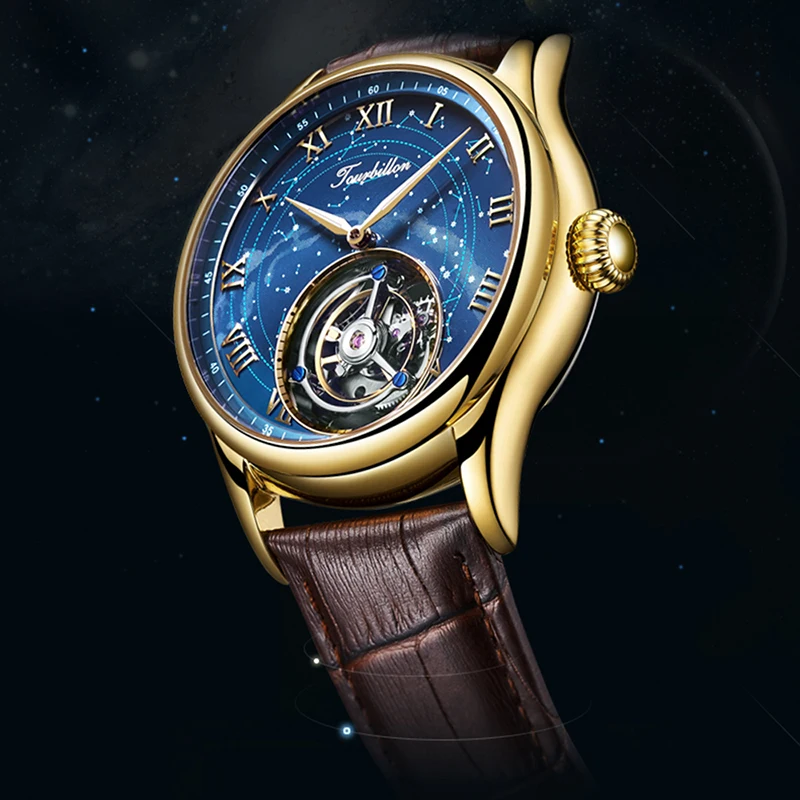 

Original Tourbillon Skeleton Movement Mechanical Mens Watch Luxury Brand Waterproof Sapphire Watches Mens 2023 relógio masculino