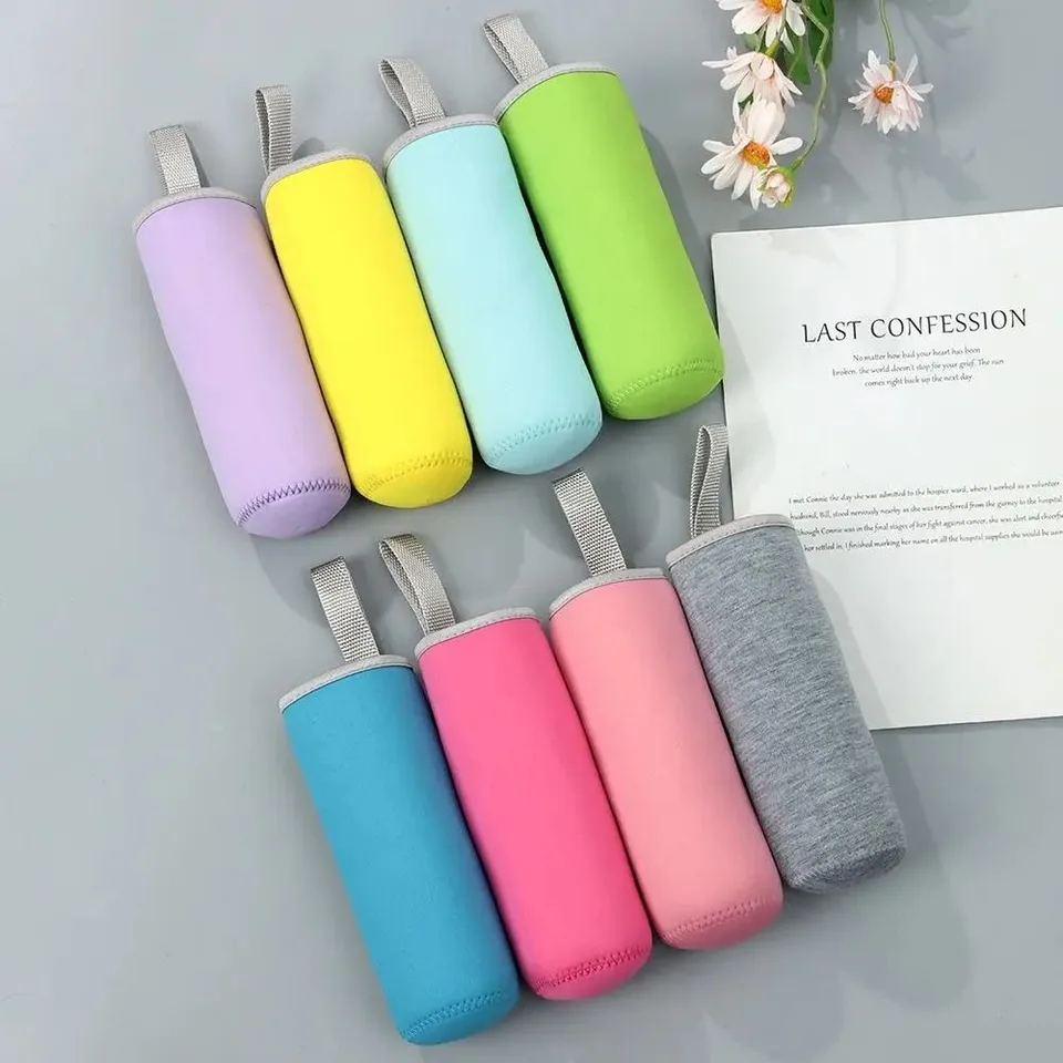 Confezione Da 10 Custodie Termiche Per Bottiglia In Neoprene, Multicolore, Adatte Per Bottiglie 340-510 Ml, 18x6 Cm, Con Foro Di Sfiato - 4