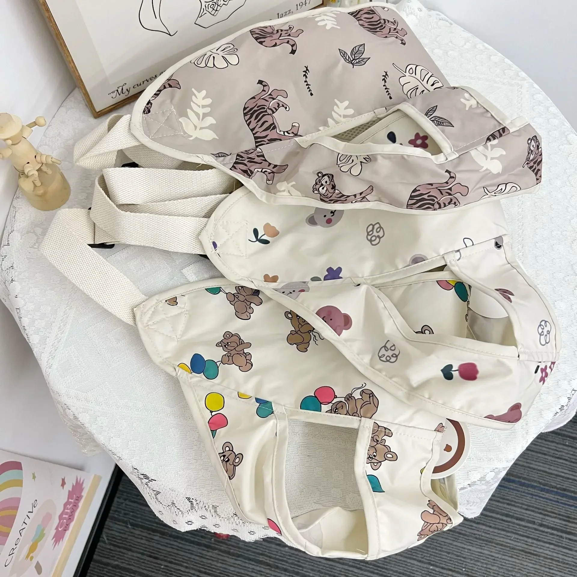 Baby Portable Dining Chair Seat Belt Korea Bear Lunch Chair Anti-drop Protect Wrap Feeding Harness Baby Accessories