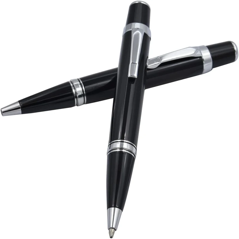 10 قطعة قلم جيب معدني قابل للسحب قلم حبر جاف صغير...