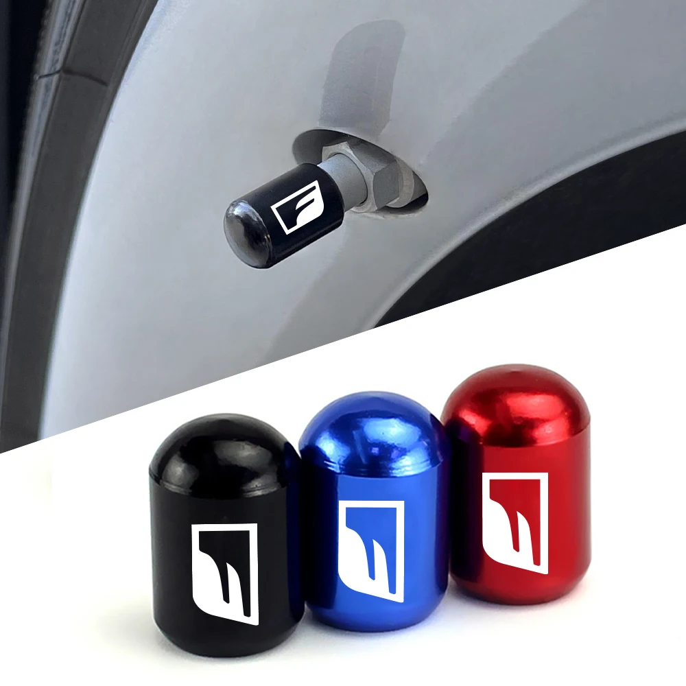 4pcs Car Tire Valve Caps Auto Accessories For Lexus Fsport Is 250 300