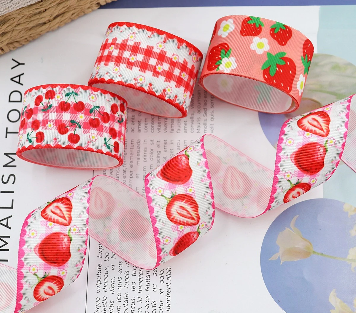 1.5 inch ribbon 38mm /LIMITED QUANTITY /You will receive 5 yards /High  quality ribbon