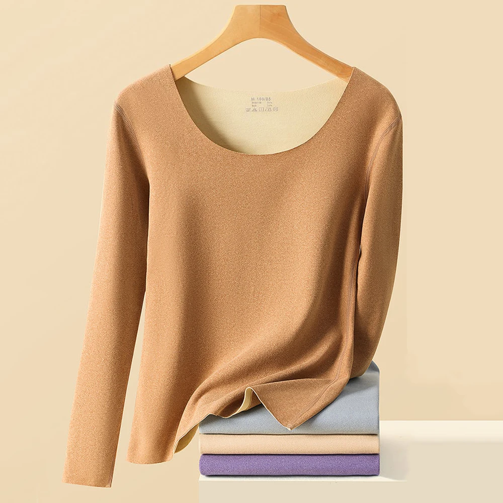 Women Thermal Underwear Warm Seamless Slim High Elasticity Plus Velvet Heating Sexy Thermal Underwear Sets Women Winter Clothes