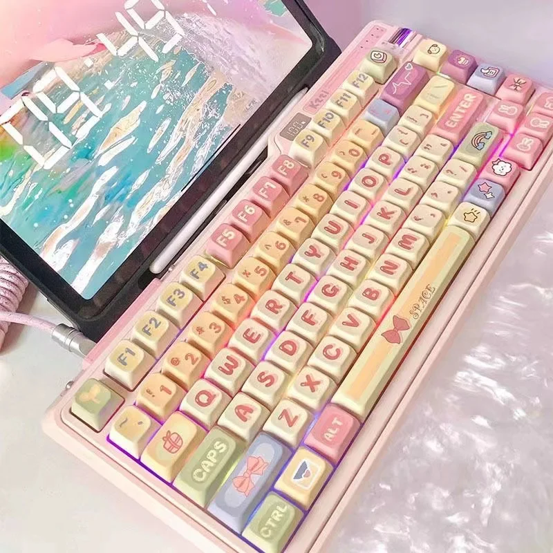 adoravel-sleepwalking-tema-keycaps-137-key-bonito-bow-keycaps-cinco-sided-sublimacao-pbt-material-diy-teclado-mecanico-meninas-keycaps