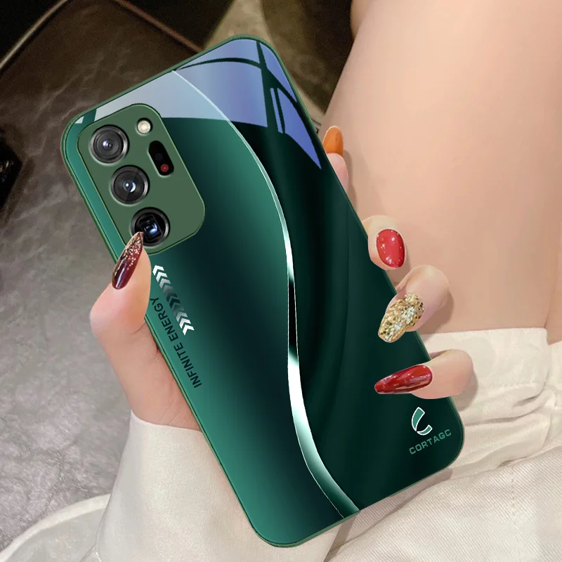 Liulian Sunset Red Tempered Glass Phone Case
