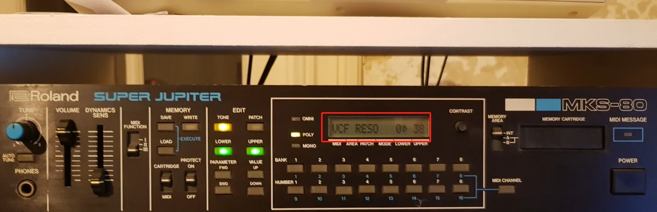 Matriz de Display Lcd para Roland Substituição de Tela Led Mks80 Alpha Juno Mks50 S10 16x1 - Imagem 2