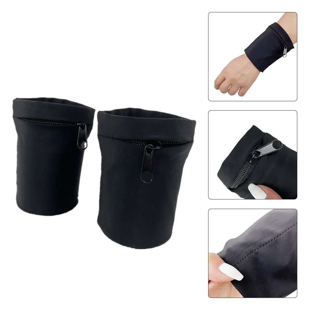 Wristband Wrist Bag Zip Wallet 10.5*10cm Storing Wallets Keys Wrist Strap Bag for Cycling Breathable Cycling Fitness wrist wallet pouch