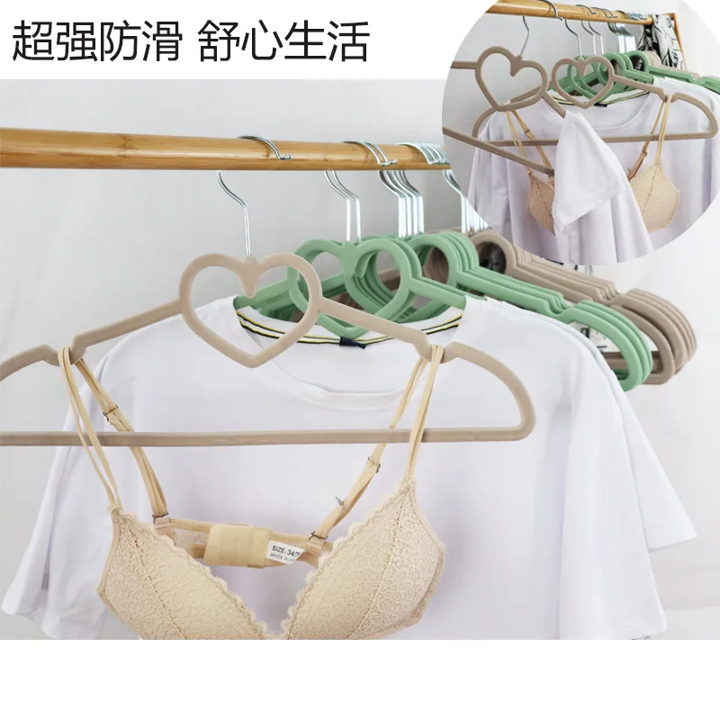 Non-slip Coating Pile Hanger, Group Love Hanger, 10Pcs per Lot 4