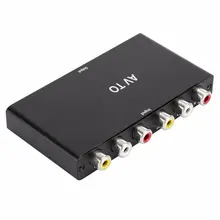 

Video Converter 2AV TO HDMI-compatible High-definition Video Converter Audio Switcher RCA Switcher Adapter