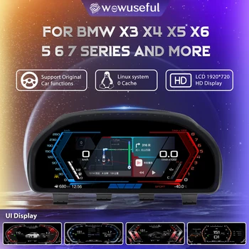 Velocímetro LCD para el Tablero de Instrumentos de BMW Serie 5, 6, 7, X3, X4, X5, F10, F11, F18, F06, F12, F13, F01, F02, F03, F25, F26, F15, F16, Panel de Instrumentos, Cabina Virtual, Clúster Digital 1
