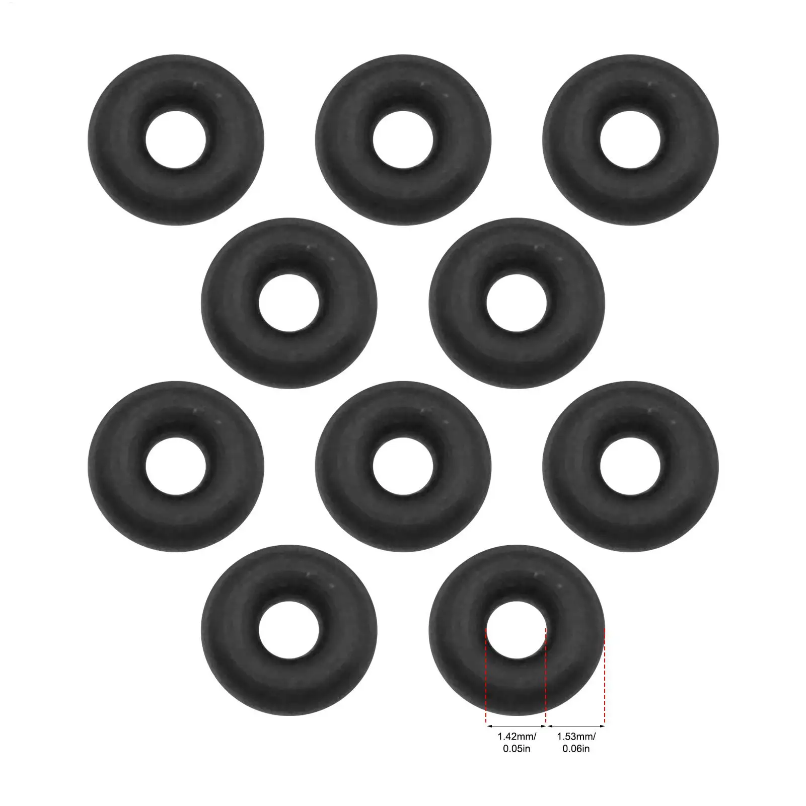 10er-Pack O-Ringe für Tauchgeräte, auslaufsichere Gummidichtungen für Tauchflaschen, O-Ringe für die Unterwasserwartung für Taucher und Tauchlehrer – Detail 1