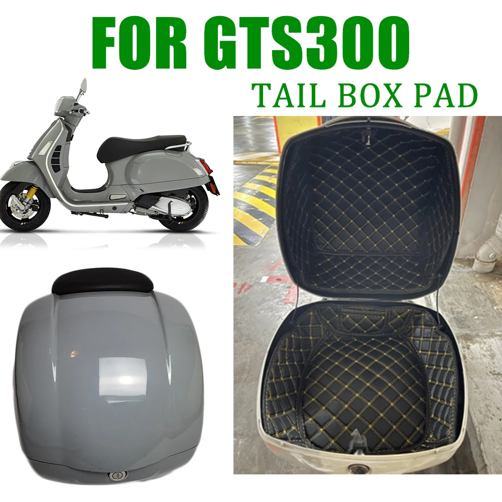 For VESPA GTS300 GTS 300 Motorcycle Accessories Trunk Case Liner Rear Luggage Box Inner Tail Protector Lining Bag Protection new sale motorcycle pu rear trunk cargo liner protector seat bucket pad for yamaha accessories tmax530 2017 2019 tmax 530