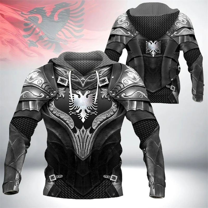 

Newest Fashion 3D Printed Albania Armor Hoodie Hooded Sweatshirts For WomenMen Streetwear Cosplay Unisex High Quality Tops Hoody