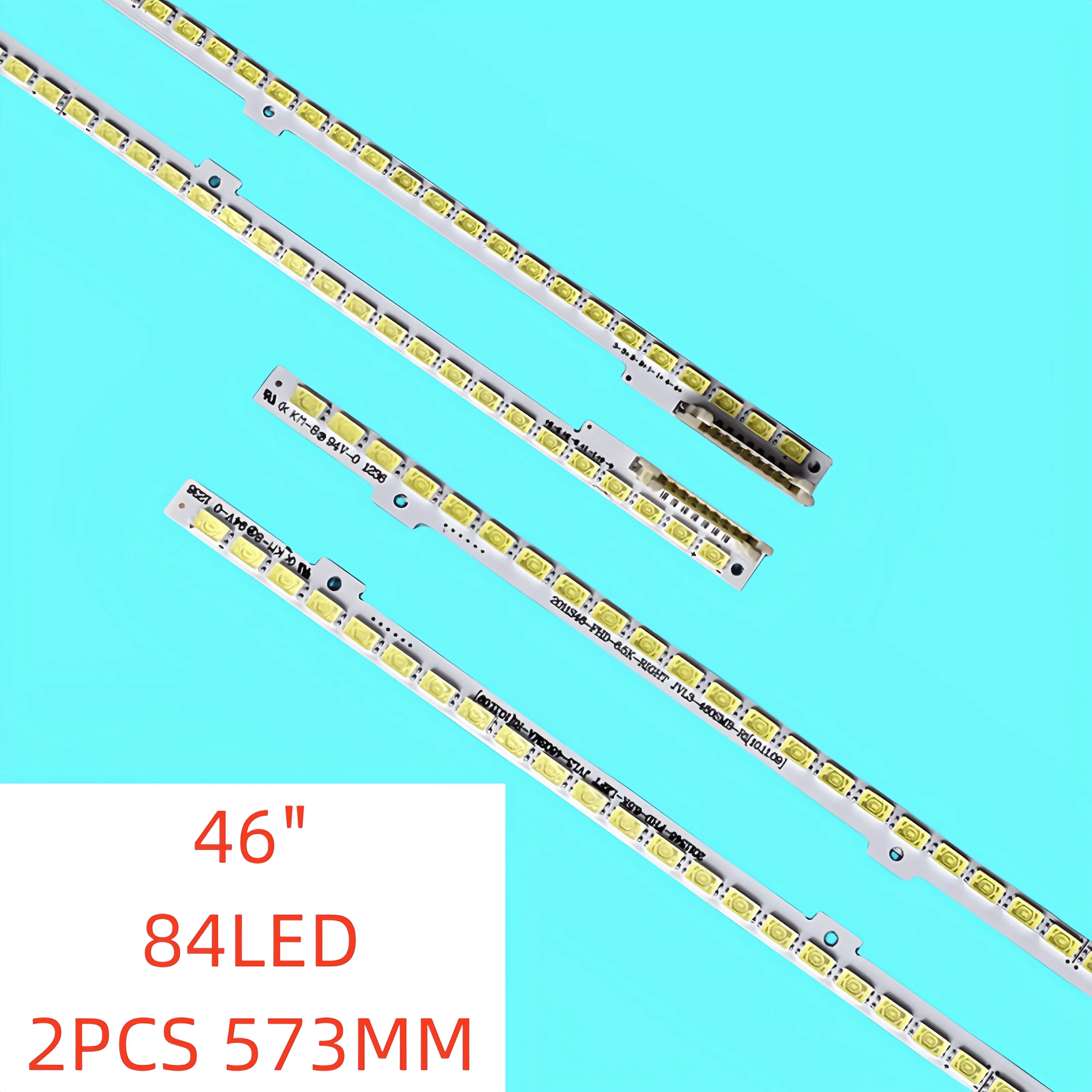 2pcs/set LED Backlight Strip for Samsung 46'' TV 2011SVS46-FHD-6.5K LEFT/RIGHT JVL3-460SMB-R1 BN64-01645A UN46D6400UF UE46D6517 for 32hme8000r33 rf db315b57 1902r l 01 02 lef t right aluminium 100%new lcd tv backlight bar