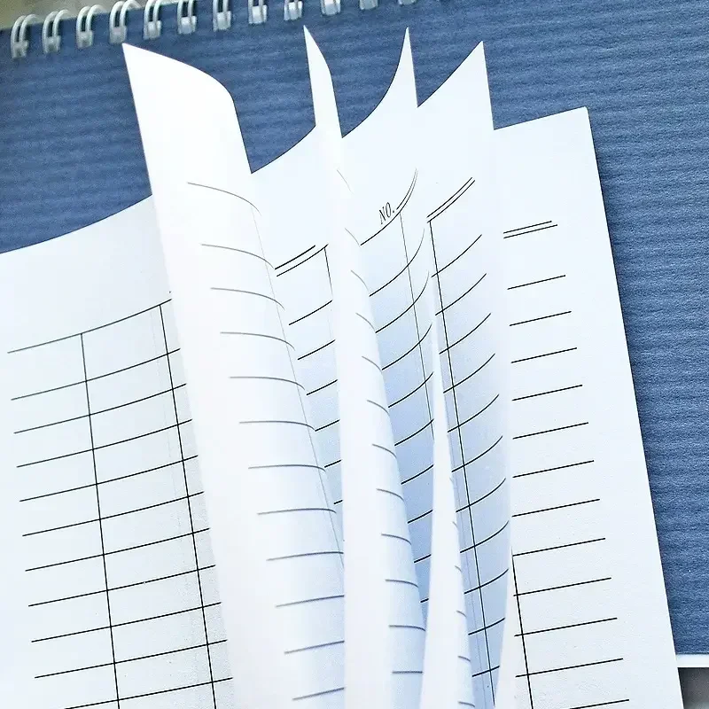 Grid Paper Notebook Notepad Suitable for Time Tracking Accounting Office 100 Pages Inventory Management Ranking A5 Spiral Pads 3