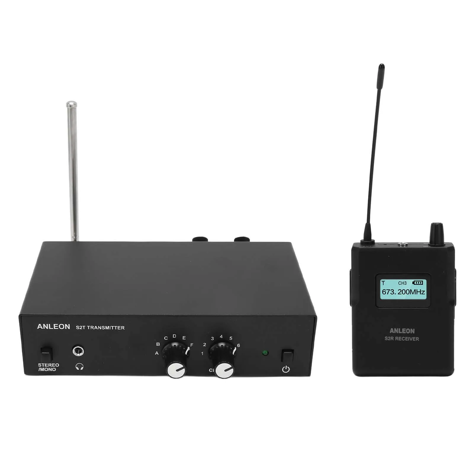 ANLEON S2R 863-865Mhz Receiver Wireless Monitor System Stage Monitor Receiver Clear Sound with Earphones