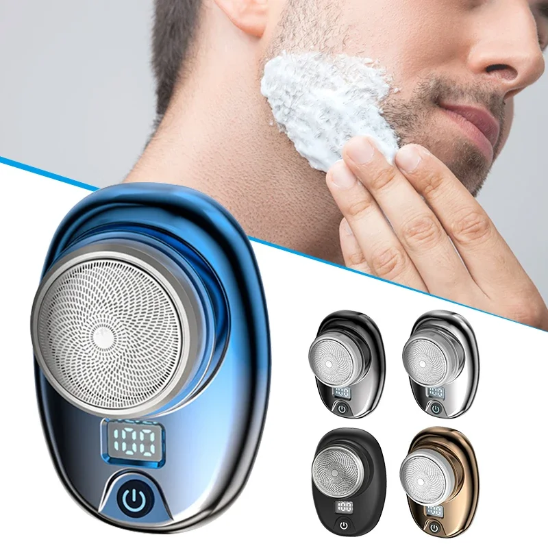 

Mini Electric Travel Shaver For Men Pocket Size Washable Rechargeable Portable Painless Cordless Trimmer Knive Face Beard Razor