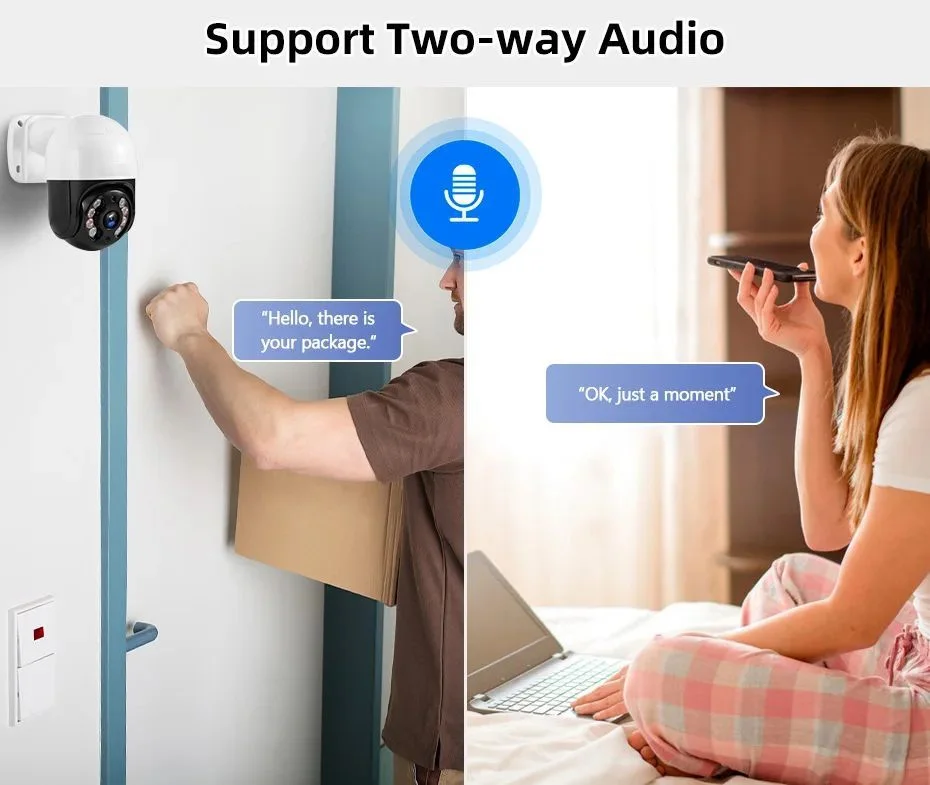 4MP 8MP CMOS 네트워크 IP 카메라 키트, 양방향 오디오, 야간 투시, 방수, 실외 보안, HDD, POE NVR 시스템 포함