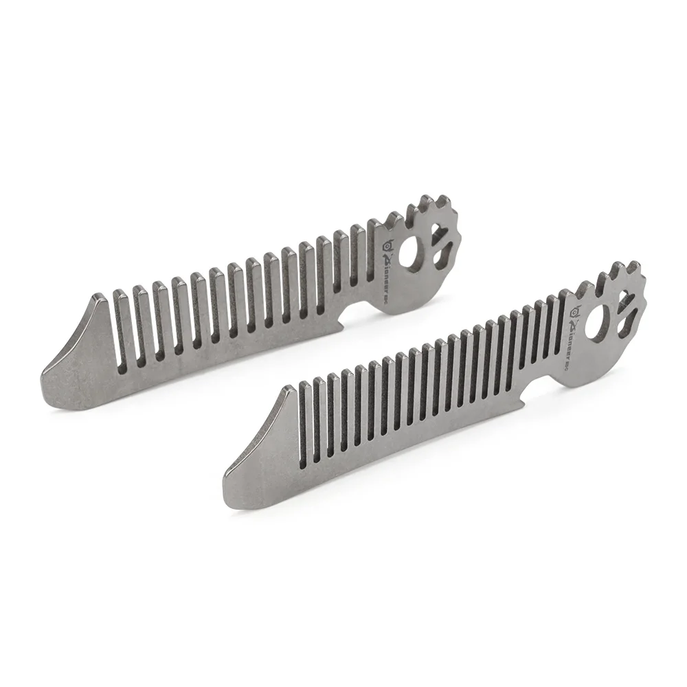 Description Picture 4 of itemSmall Size Titanium Alloy Comb Care Hair Bottle Opener Multifunctional Comb Outdoor EDC Tool Key Chain Accessories