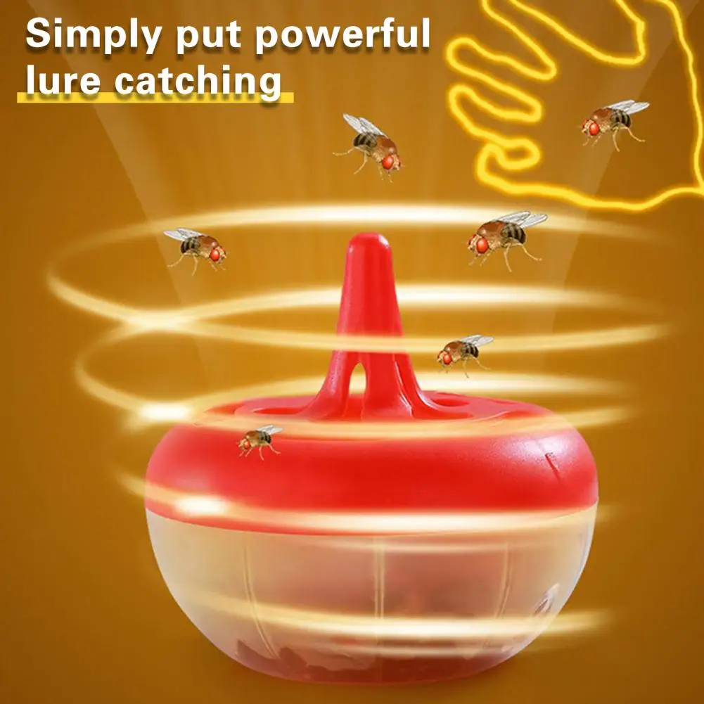Household Detachable Handle Design Fly Bait Trap Small Bee Sticky Fly Paper Stick Case Fruit Box Cup