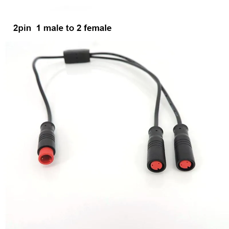 M8 Julet водонепроникний 1 чоловічий на 2 жіночі 2/3/4/5/6 контактний датчик розгалужувача постійного струму Ebike З’єднувальний кабель Електричний велосипед Butt Joint Plug