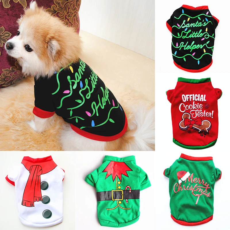 Christmas Designer Clothes Dogs New Year Costumes Chihuahua Dog