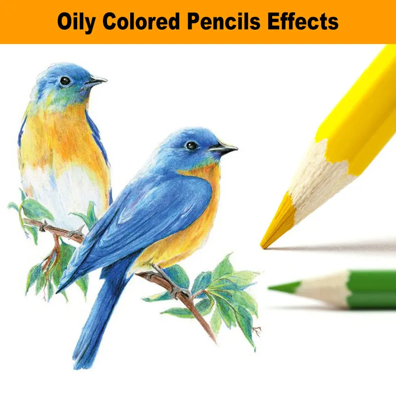 Professional 12/18/24/36/48/72 Colors Oily Colored Pencils Hexagon Wooden Handle Set Artist Painting Drawing Sketch Art Design