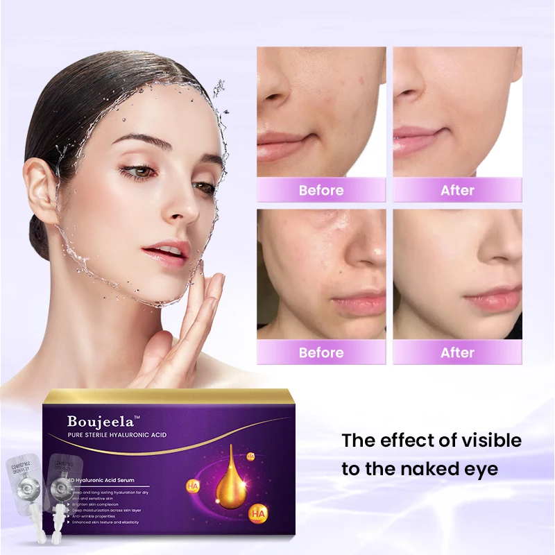 4D Pure Hyaluronic Acid Serum Capsule Deep Moisturizing Anti Aging Repair Damage Skin Beauty Hydration Essence hyaluronic acid serum