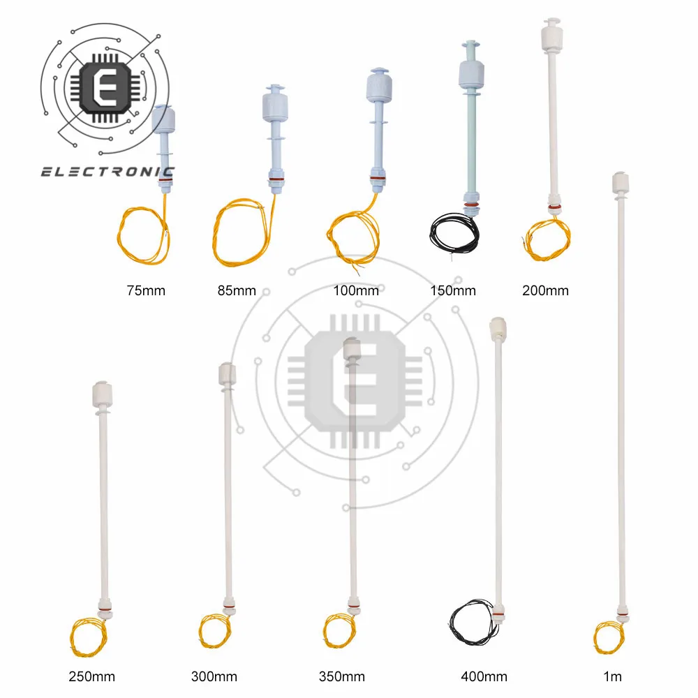 PP Float Switch Liquid Water Level Sensor Float Switch 75MM 85MM 100MM ...