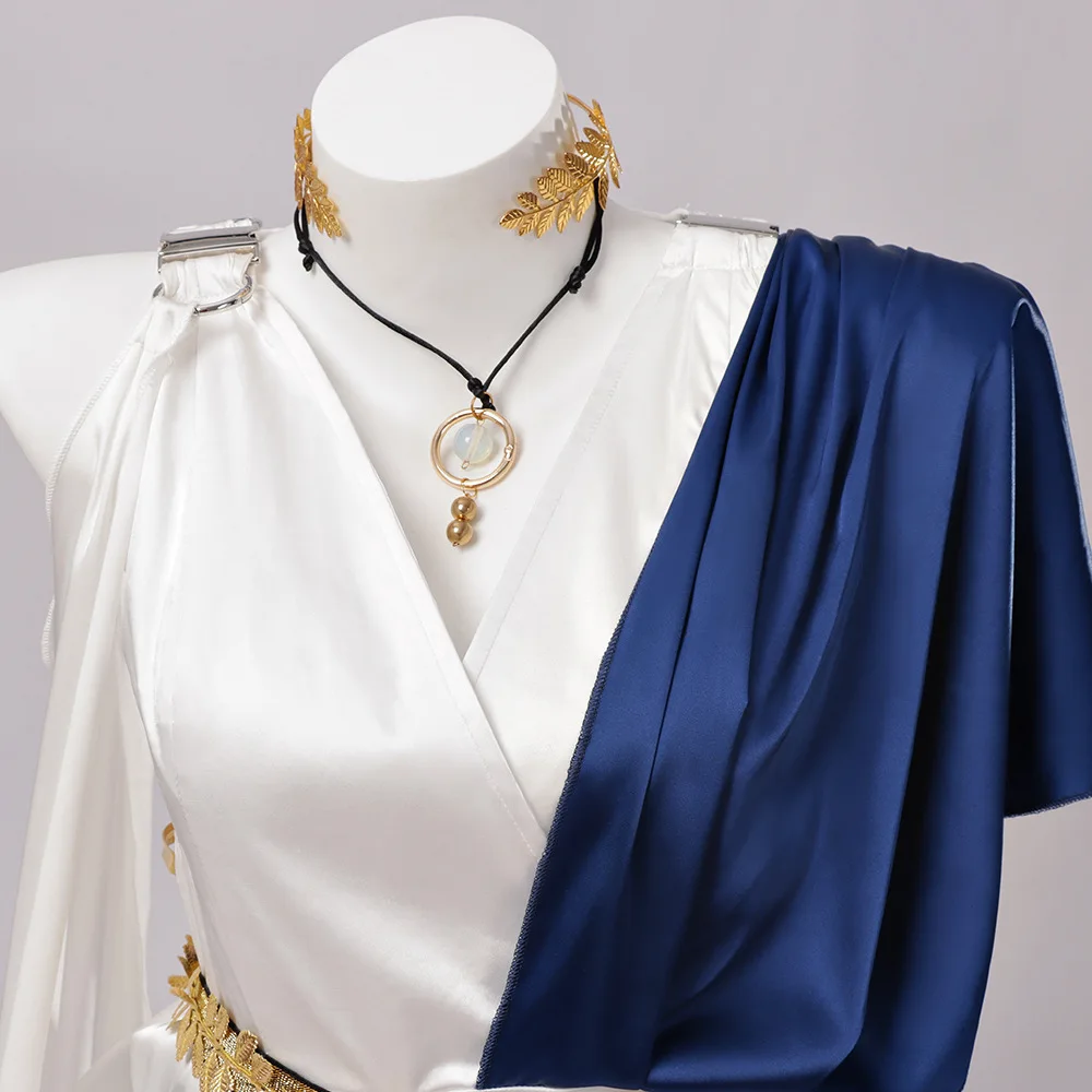 Futuristic Feather-Embellished Cosplay Costume for Events