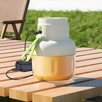 1pc Electric juice blender, USB charging with rubber straw cup, button control, no heating working voltage, portable blender 1