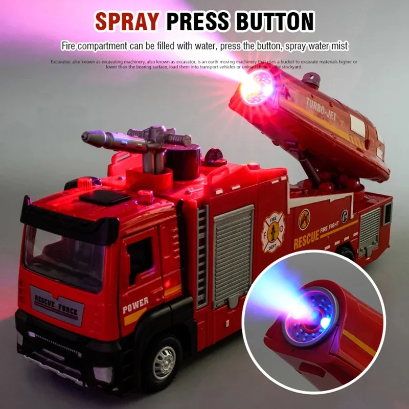 1/32 Fire Truck Water Spray 1