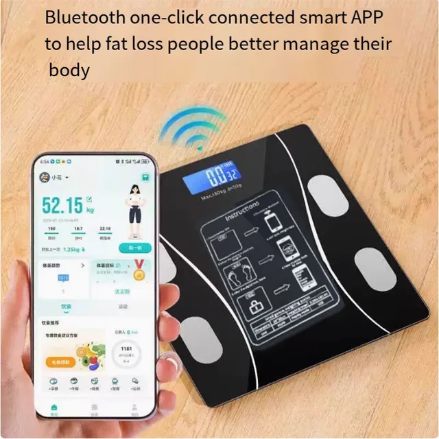 Smart Bluetooth Body Fat Scale 6
