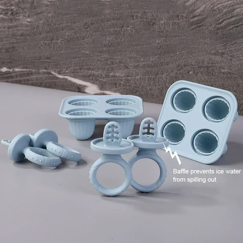 5PCS Baby Fruit and Vegetable Teether BPA Free Silicone Hand Ring Food Supplement Squeezing Rabbit Shape Bite Feeding Tableware fruit food feeder