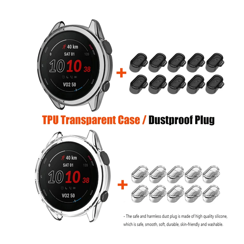 Clear Soft Protective Cover with TPU Dust Plug