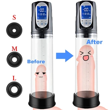 Electric Penis Pump Sex Toys for Men Enlargement Dick pump Penis Extender Vacuum Pump Penile Enlarger Erection Male Masturbator 3