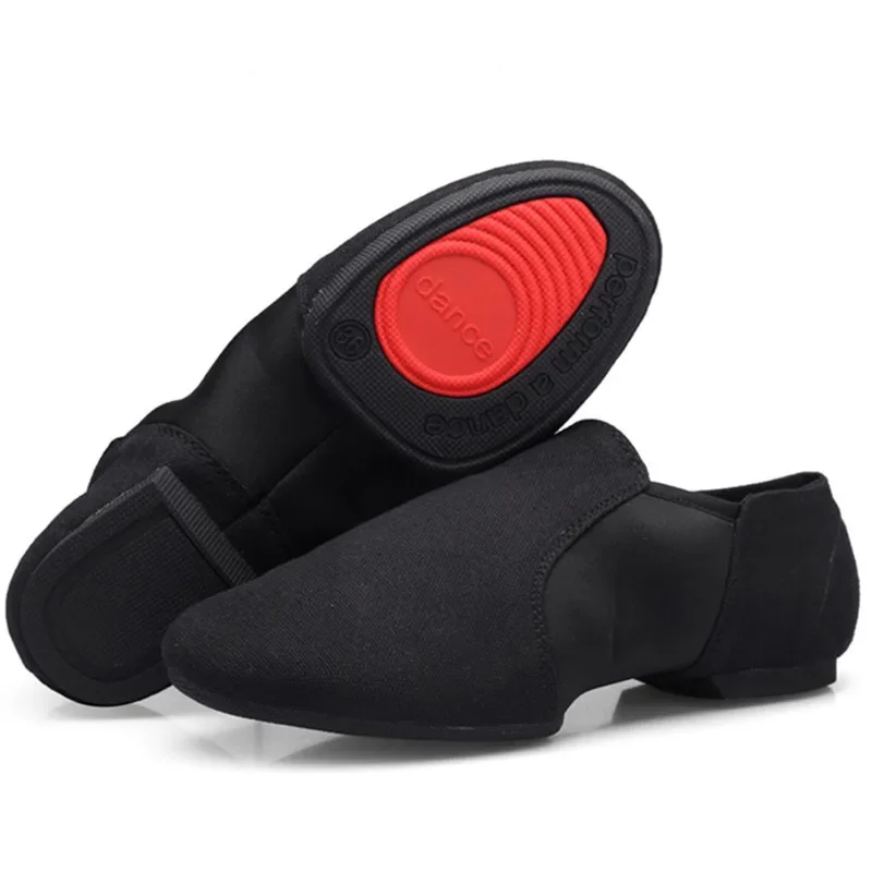 Dance Shoes Female Canvas Soft Rubber Suede Bottom Lace Free Low-cut Salsa Jazz Dance Shoes