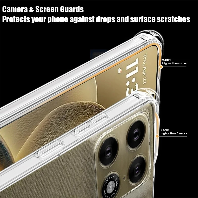 Transparent Shockproof Cover with MagSafe Magnetic Wireless Charging Compatibility