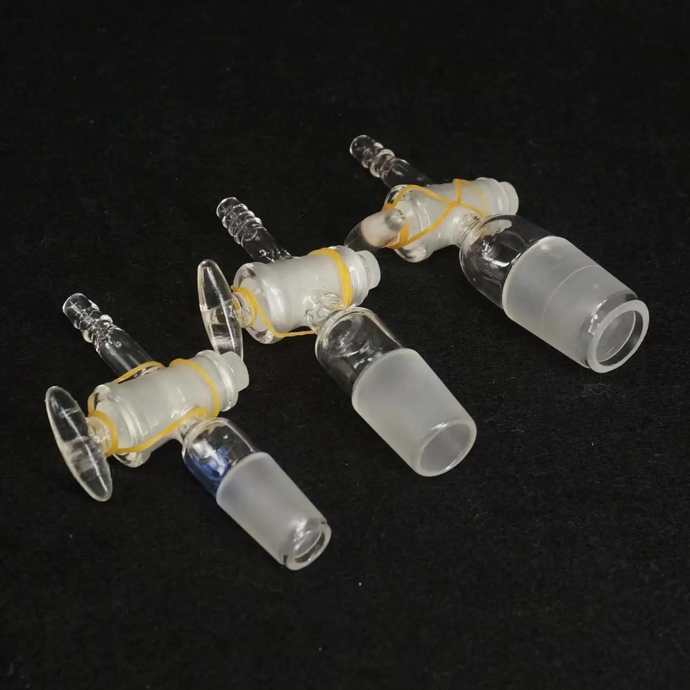 Lab Glass Adapter 14/23 19/26 24/29 29/32 Joint Lab Straight Adapter With Glass Stopcock Ware