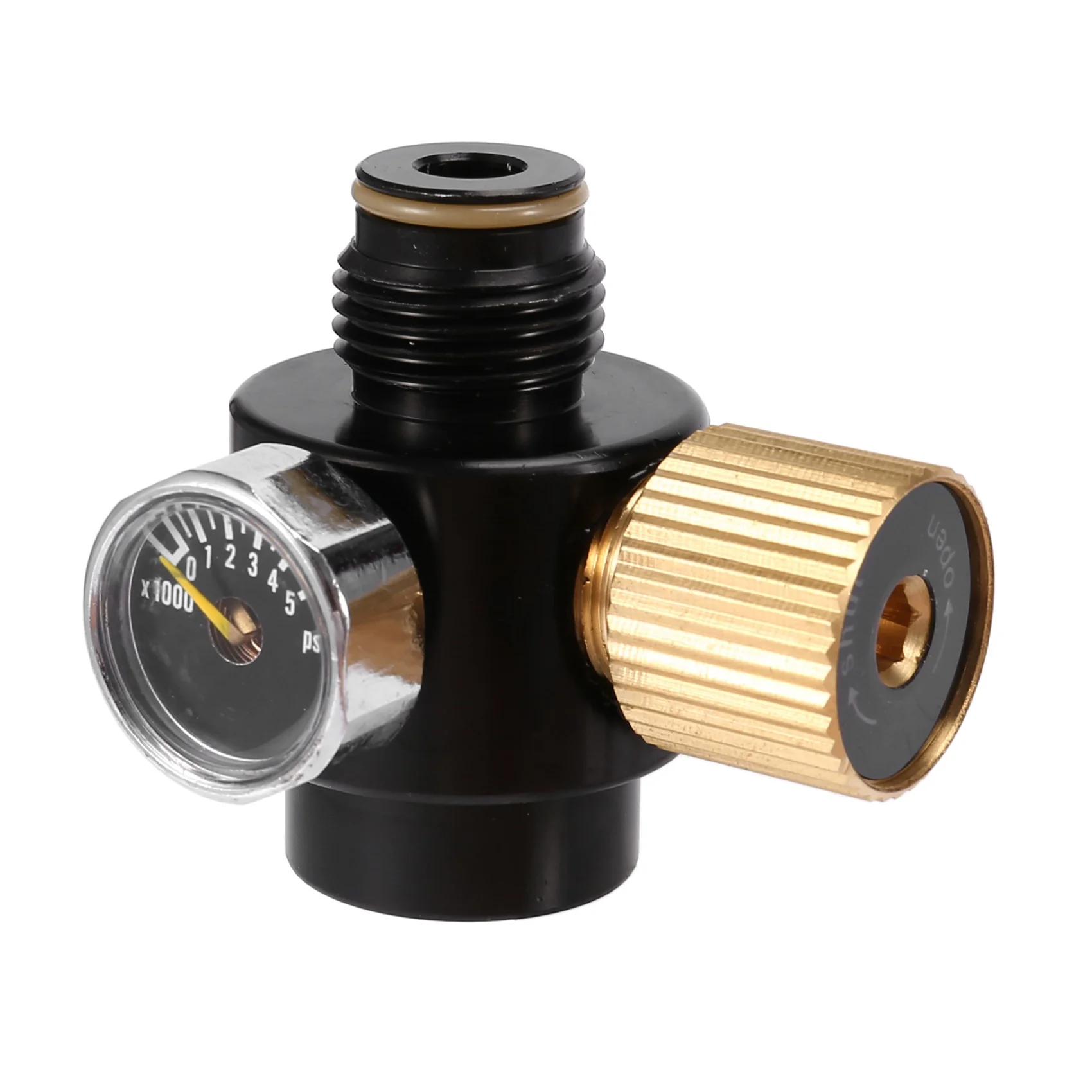 PCP Air Tank Cylinder Regulator Adjustable Pressure 0-2800Psi & HPA Tank Pin Valve 300Bar M18X1.5