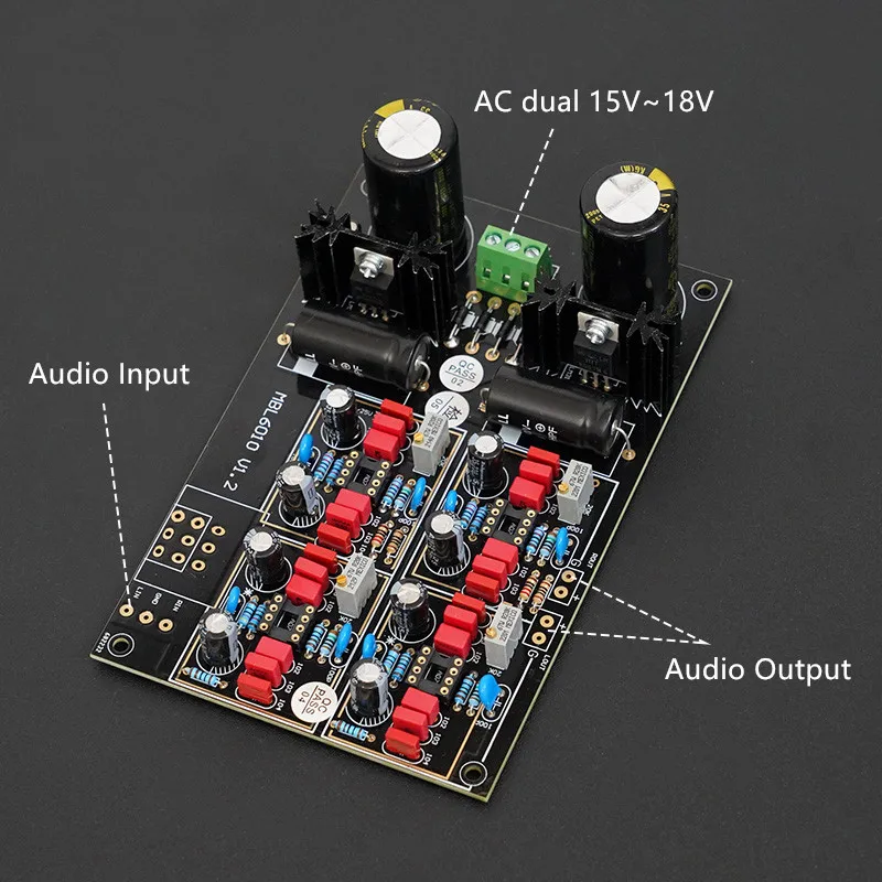 Высококачественный MBL6010D Hi-Fi предусилитель DIY комплект Stereo Adopt JRC5534 Customized Black Gold Edition (art.: 7a5086afd) - 7a5086afd