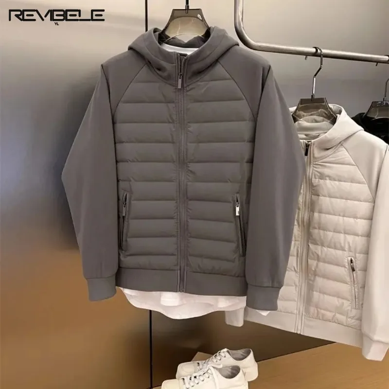 Abrigo De Invierno Para Mujer Reversible Con Capucha - Acolchado, Bloques De Color, Ligero, Ideal Para Frío