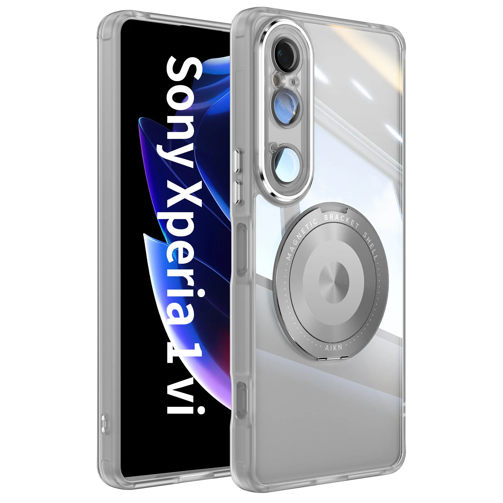 Sleek Magnetic Metal TPU Case with 360° Protection and Wireless Charging Compatibility