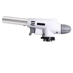 Multipurpose Auto - Ignition Butane Torch Burner for Cooking, Grilling, and Camping (Flamethrower Head)